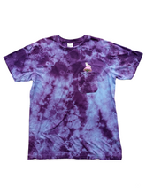 Cargar imagen en el visor de la galería, Psychedelic Nermal Pocket Tee (Blue/Purple Lightning)
